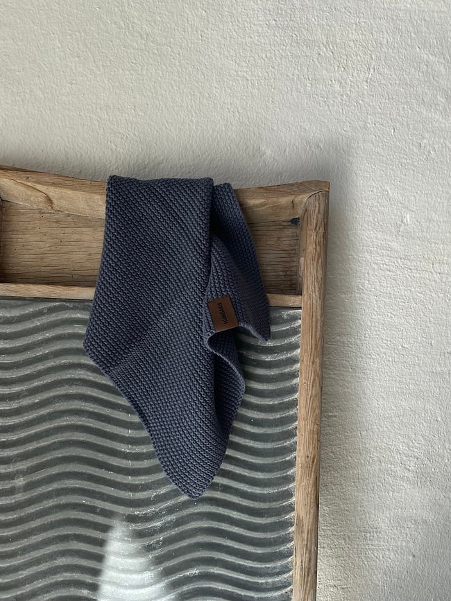 Humdakin Knitted Krpa za posuđe karirana intenzivno crvena 28 x 28 cm