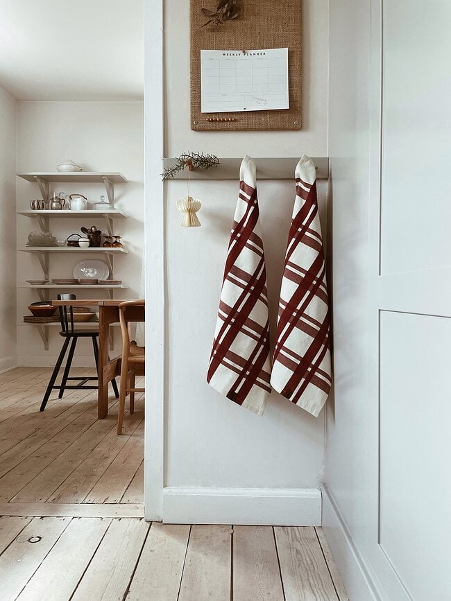 Humdakin Kuhinjske Krpe karirane crvene 2 kom.