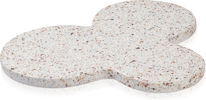 Humdakin Milan Terrazzo Dekoratives Tablett beige