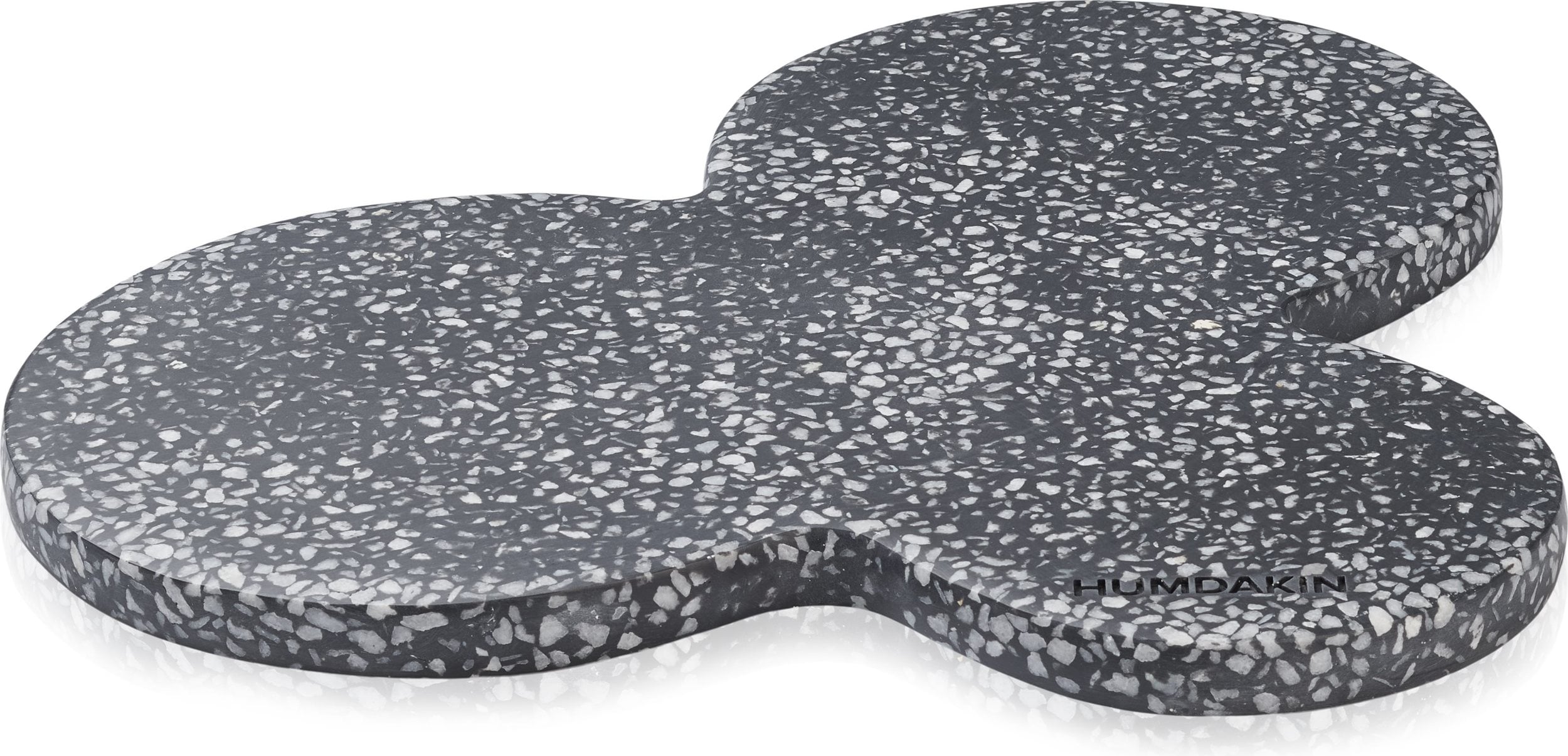 Humdakin Milan Terrazzo Dekoratives Tablett schwarz