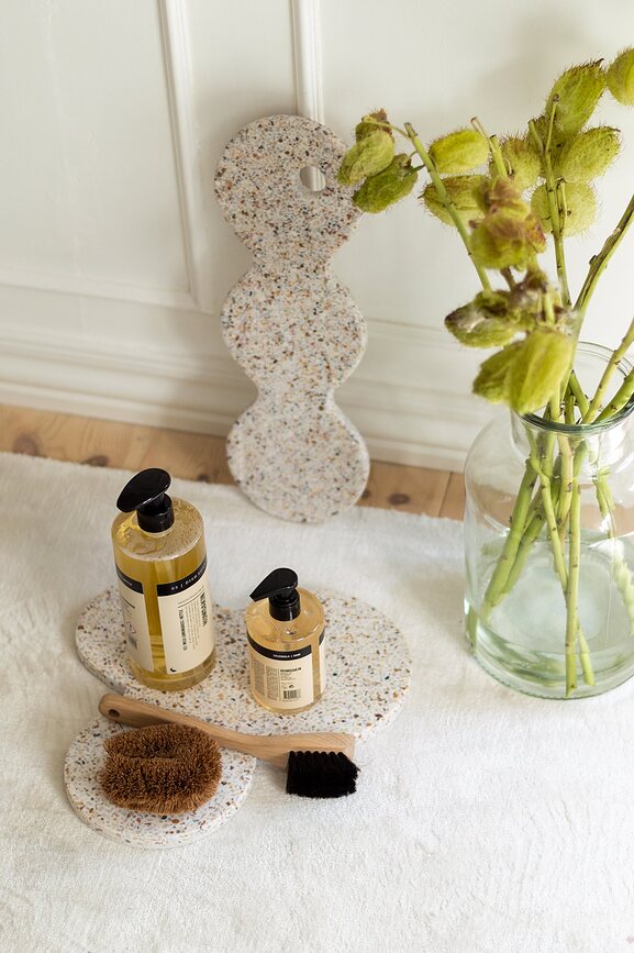 Humdakin Milan Terrazzo Plateau Décoratif, beige