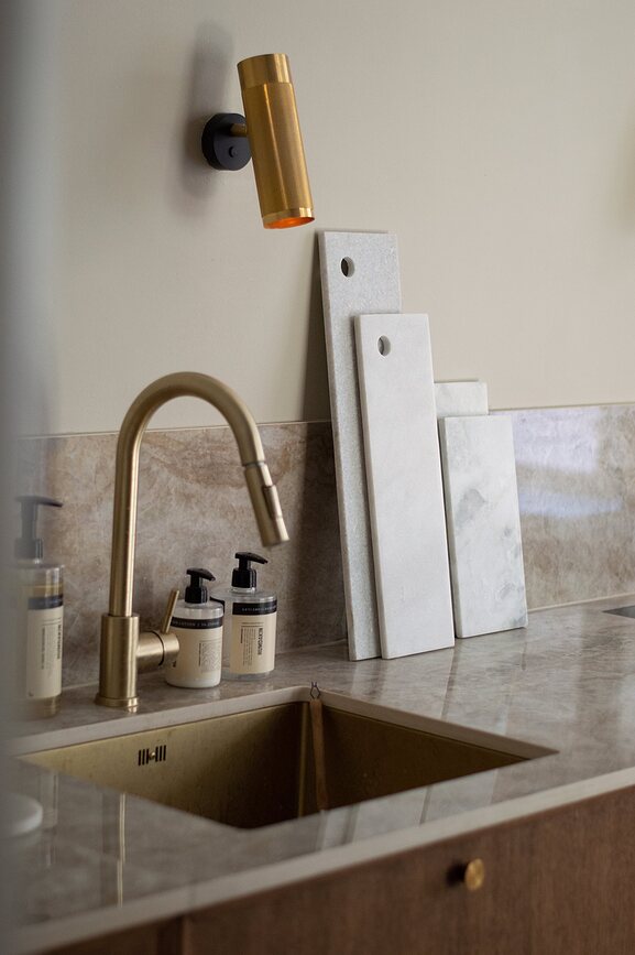 Humdakin Nordby Marble Planche de Service 15 x 30 cm, naturelle