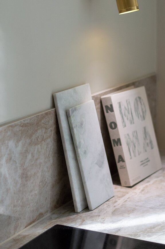 Humdakin Nordby Marble Planche de Service 15 x 30 cm, naturelle