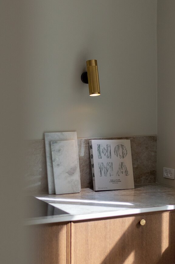 Humdakin Nordby Marble Planche de Service 15 x 30 cm, naturelle