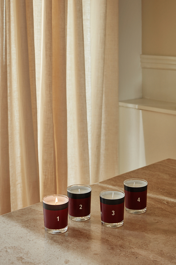 Humdakin Nordisk Jul Bougies Parfumées, Lot de 4