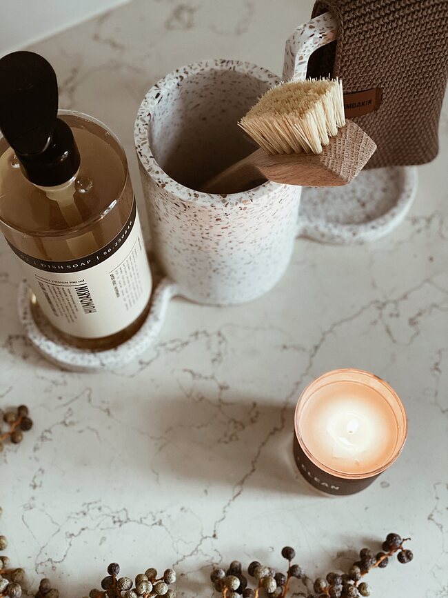 Humdakin Organizator za sudoper veliki bež Terazzo