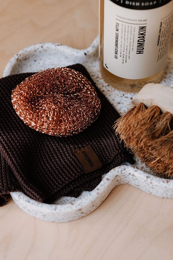 Humdakin Palermo Δίσκος, διακοσμητικός, Terrazzo, μαύρος