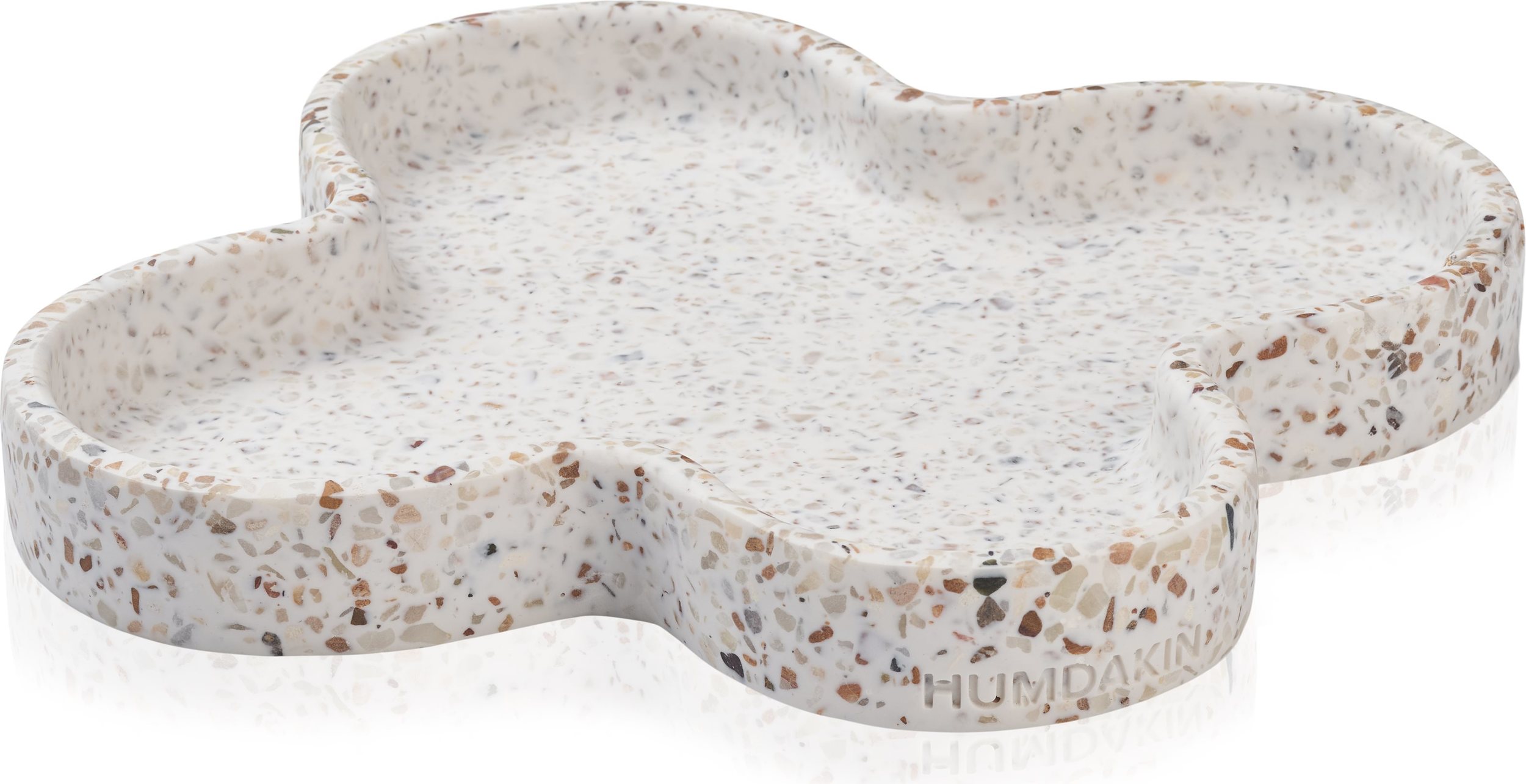 Humdakin Palermo Terrazzo Dekoratives Tablett beige