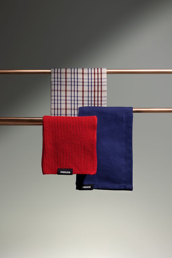 Humdakin Knitted Πετσέτα Κουζίνας πλεκτή, 28 x 28 cm, μπεζ μελανζέ