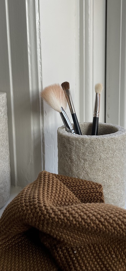 Humdakin Knitted Πετσέτα Κουζίνας πλεκτή, 28 x 28 cm, μπεζ μελανζέ