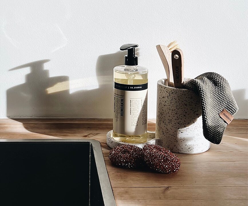 Humdakin Knitted Πετσέτα Κουζίνας πλεκτή, 28 x 28 cm, μπεζ μελανζέ