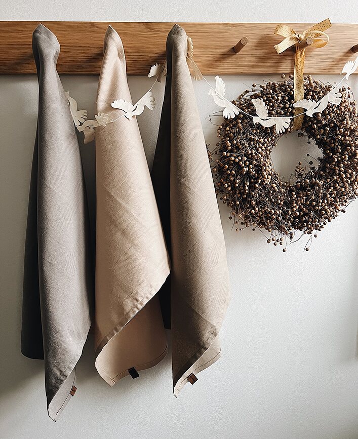 Humdakin Πετσέτες Κουζίνας καρό, 45 x 70 εκ., κίτρινο-πράσινες, 2 τμχ