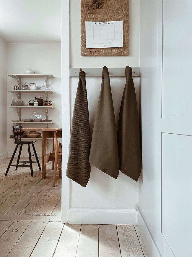 Humdakin Πετσέτες Κουζίνας καρό, 45 x 70 εκ., κίτρινο-πράσινες, 2 τμχ