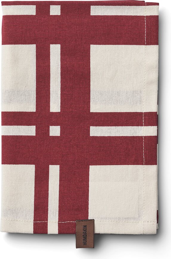 Humdakin Πετσέτες Κουζίνας, καρό, κόκκινες, 2 τμχ
