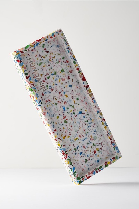 Humdakin Pladanj dekorativni Terrazzo Rainbow 10 x 25 cm