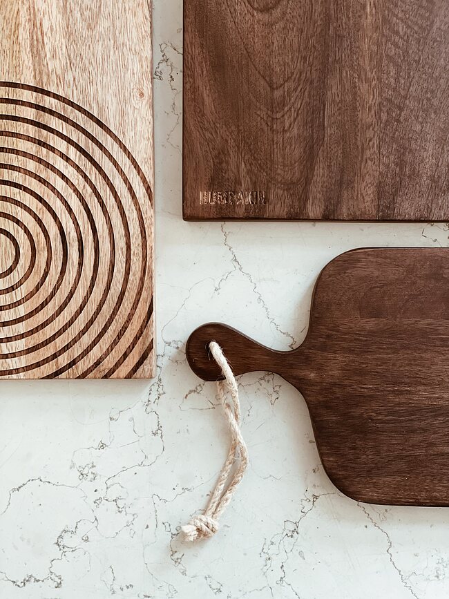 Humdakin Planche à Découper et à Servir, 15 x 30 cm, en bois de manguier