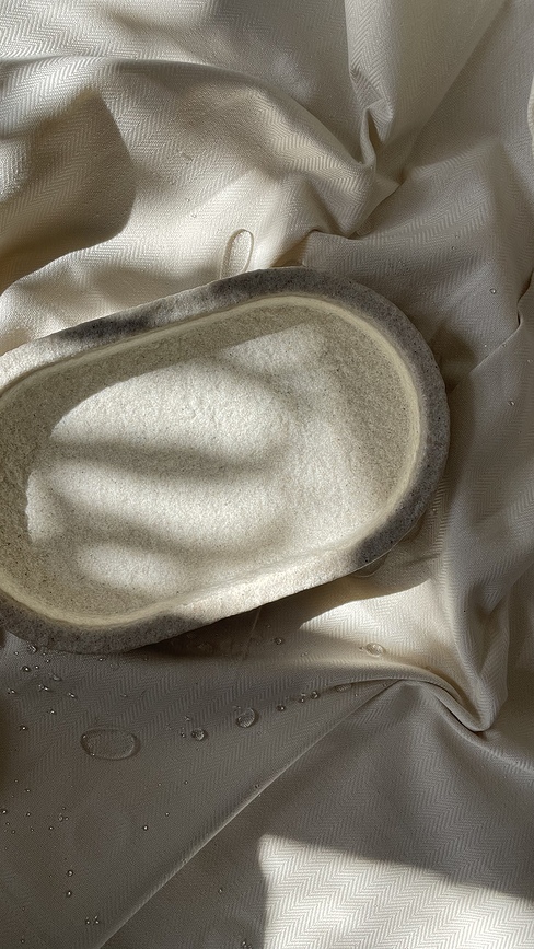 Humdakin Plateau Décoratif ovale, 15 x 25 cm, sable