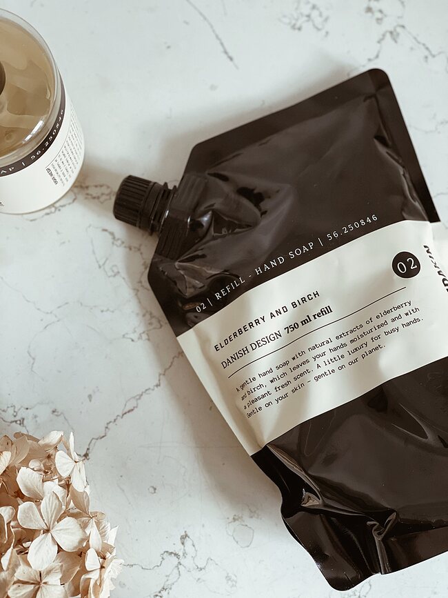 Humdakin Polnilo za milo za roke, kamilica in rakitovec, 750 ml