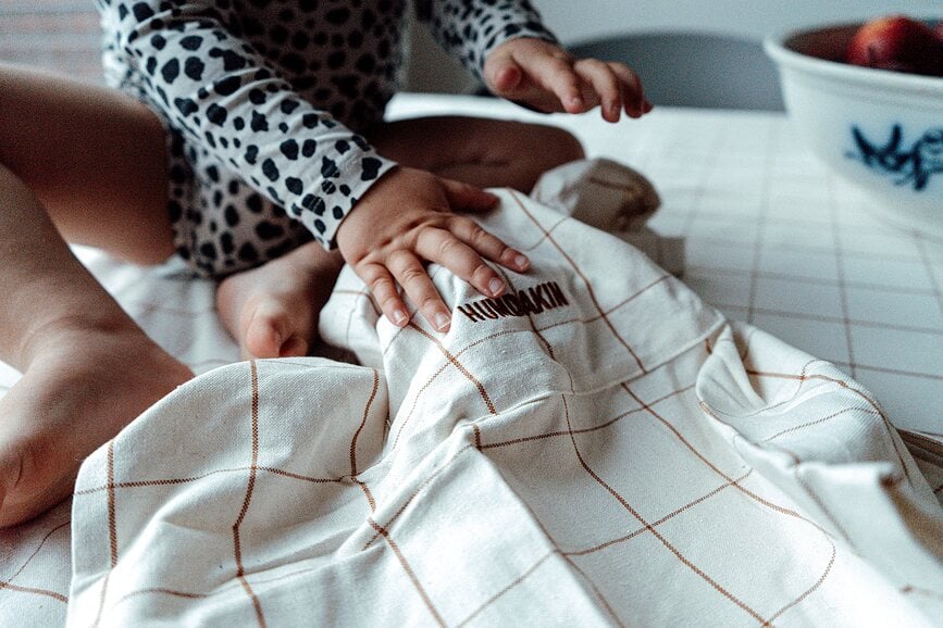 Humdakin Check Prt, 140 x 240 cm, svetlo rjav