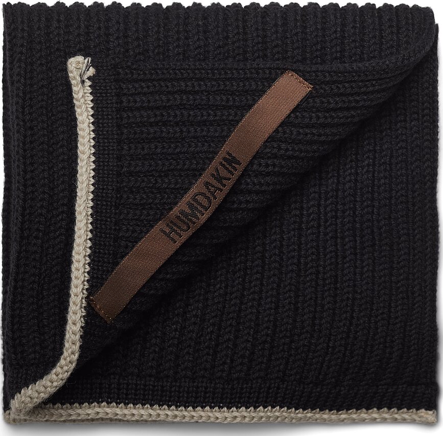 Humdakin Rib Torchons de Cuisine, 28 x 28 cm, couleur charbon, Lot de 2