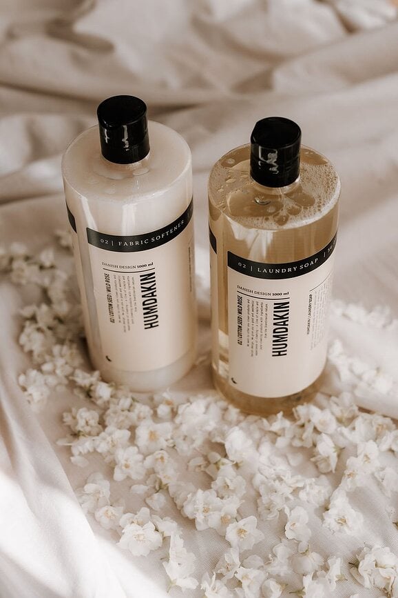 Humdakin Lessive, aux graines de coton et rose sauvage, 1 l