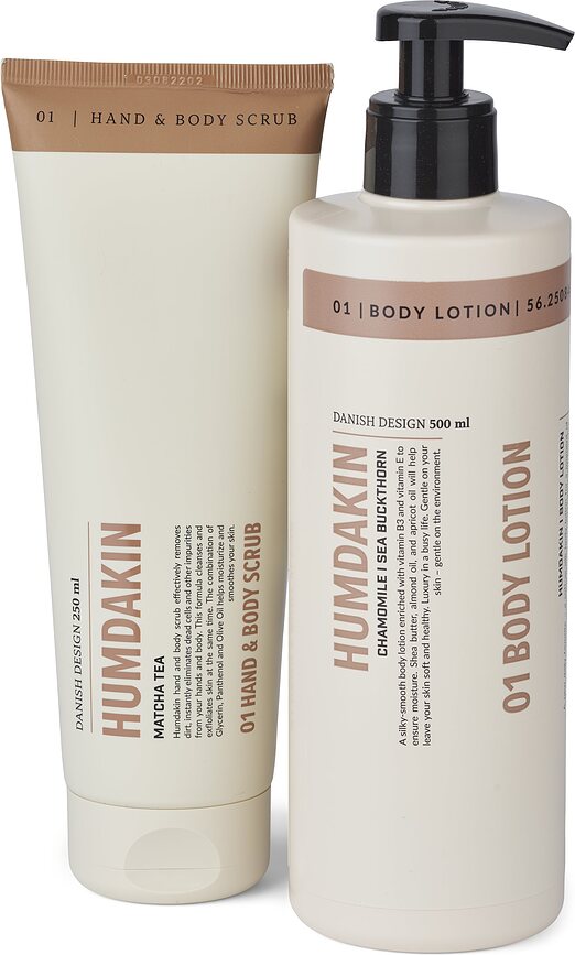 Humdakin Set Lotion et Gommage Corporel, Set 2 pièces