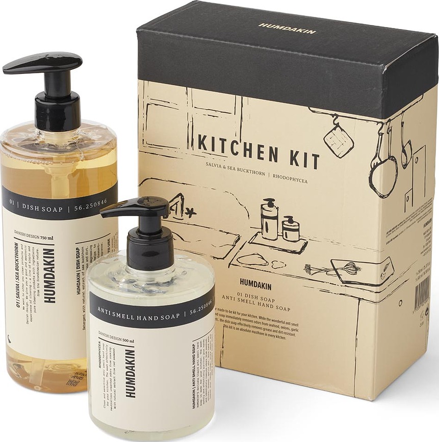 Humdakin Σετ Υγρό Πιάτων και Σαπούνι Χεριών, 750 ml + 500 ml, 2 τμχ