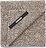 Humdakin Stickad Diskduk 28 x 28 cm, beige melange