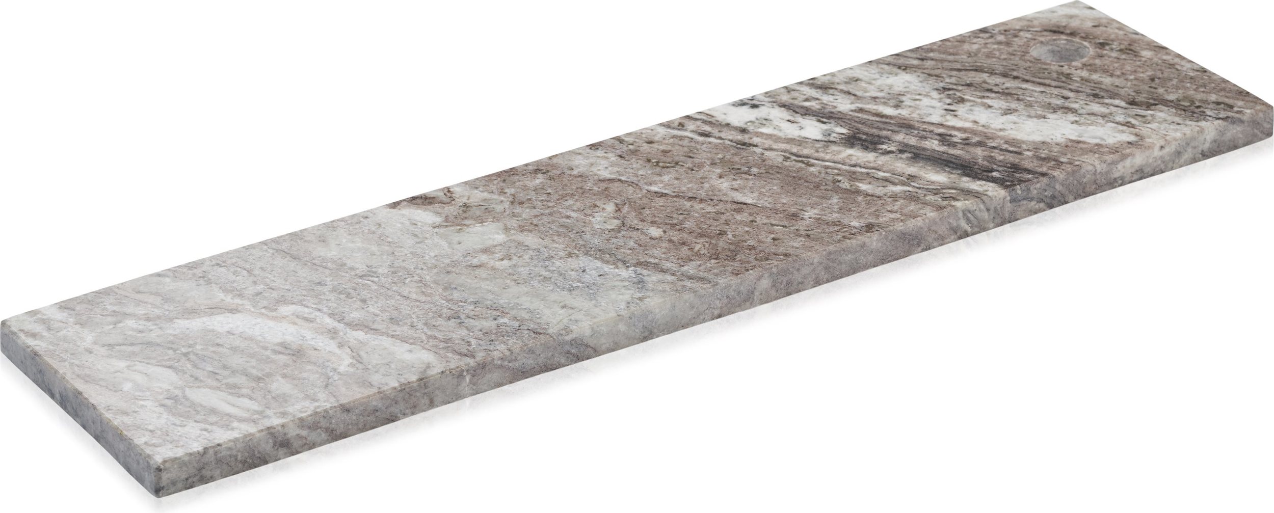 Humdakin Stockholm Marble Servierbrett 14 x 55 cm braun