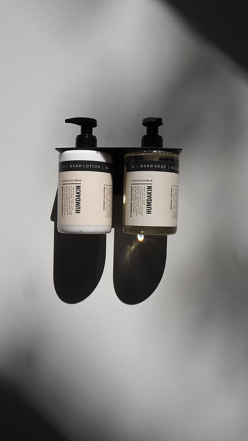 Humdakin Support Mural pour Bouteilles triple, noir