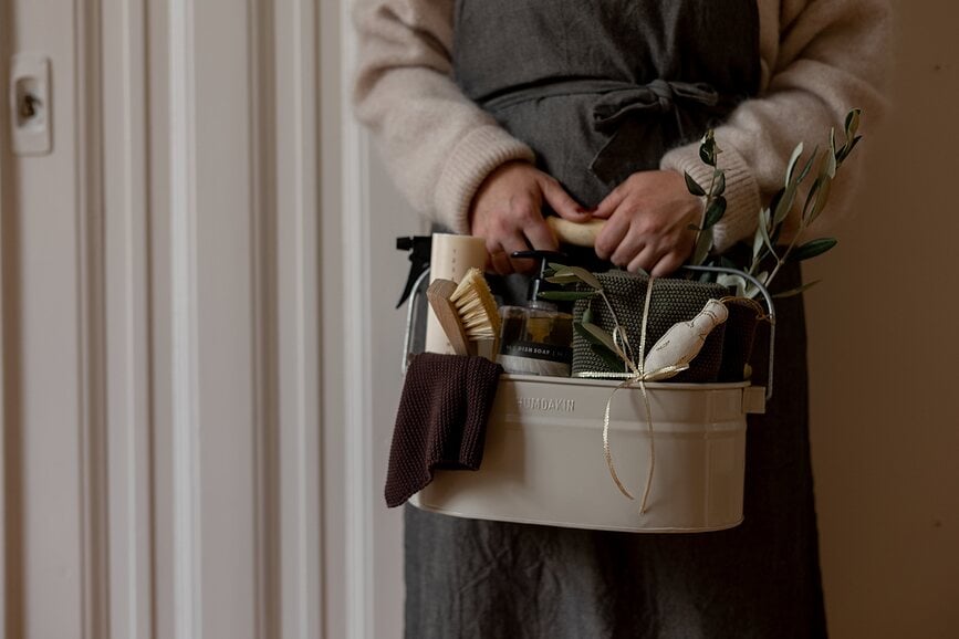 Humdakin System Organisateur pour produits d'entretien, bleu