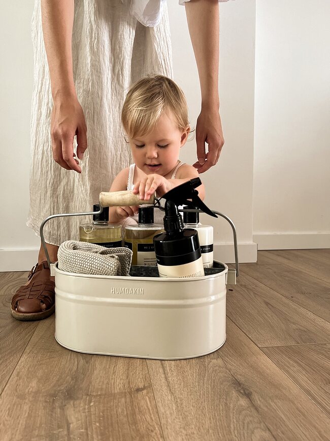 Humdakin System Organisateur pour produits d'entretien, bleu