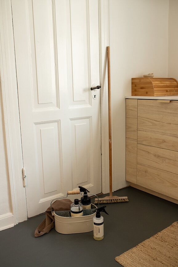 Humdakin System Organizator za sredstva za čišćenje bež