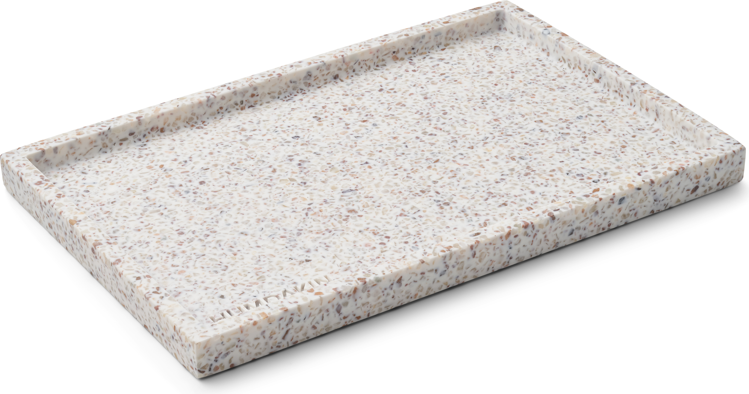 Humdakin Terrazzo Dekoratives Tablett 20 x 30 cm beige