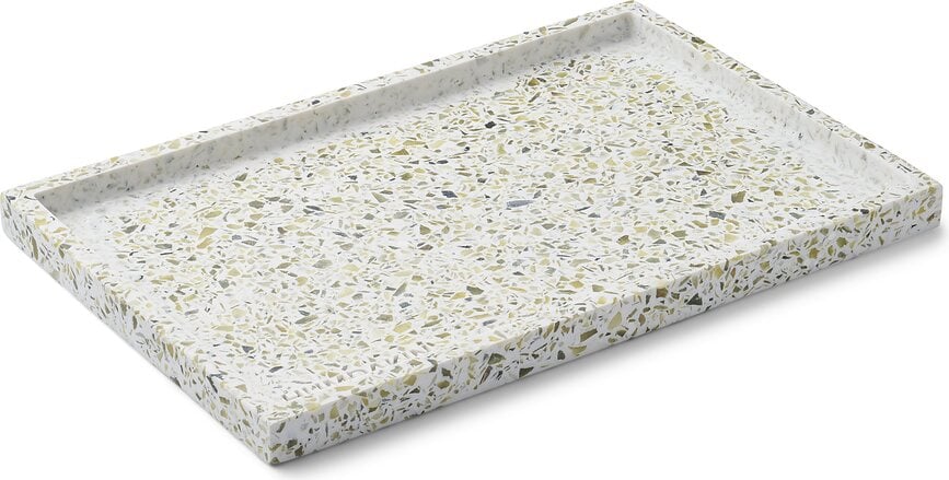 Humdakin Terrazzo Dekoratives Tablett 20 x 30 cm grün