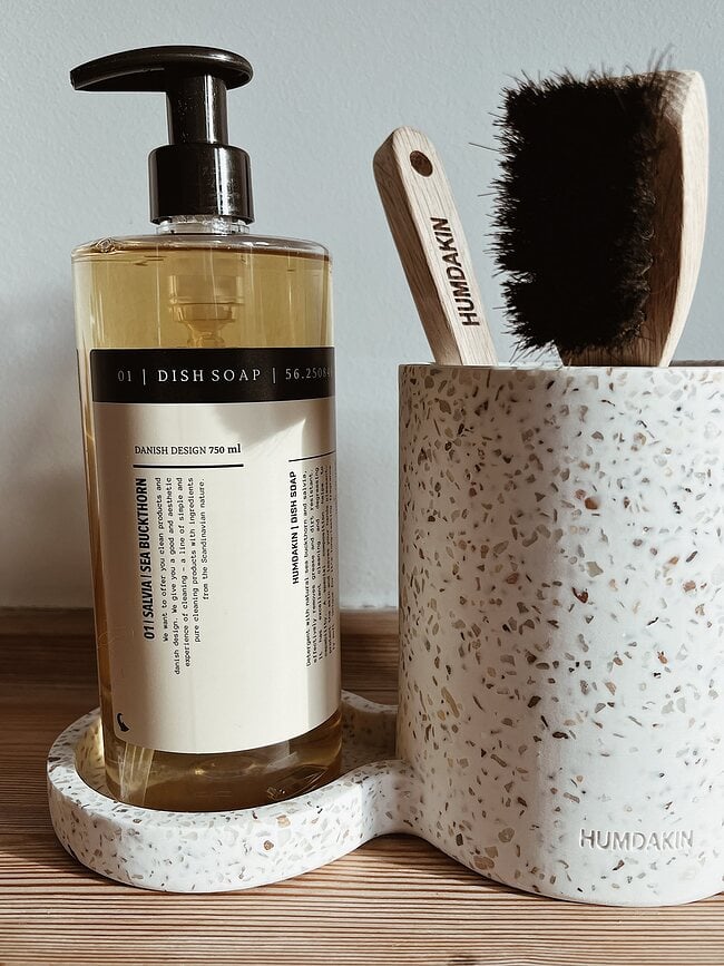 Humdakin Terrazzo Organizator za pomivalno korito, majhen, bež