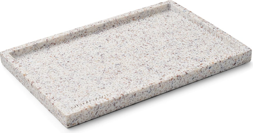 Humdakin Terrazzo Plateau décoratif, 20 x 30 cm, beige