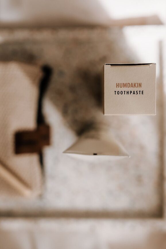 Humdakin Terrazzo Plateau décoratif, 10 x 25 cm, beige