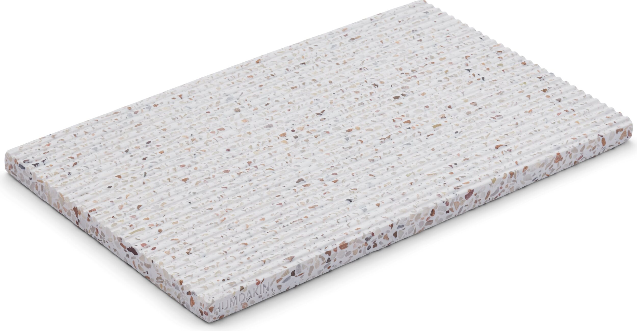 Humdakin Terrazzo Servierbrett 15 x 25 cm beige mit Vertiefungen