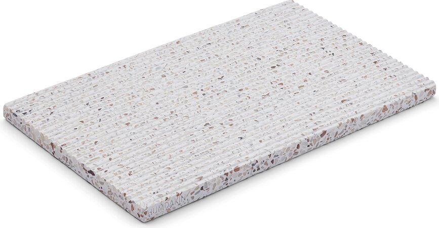 Humdakin Terrazzo Servierbrett 15 x 25 cm beige mit Vertiefungen