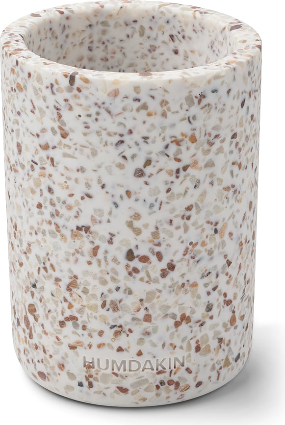 Humdakin Terrazzo Zahnbürstenbecher beige