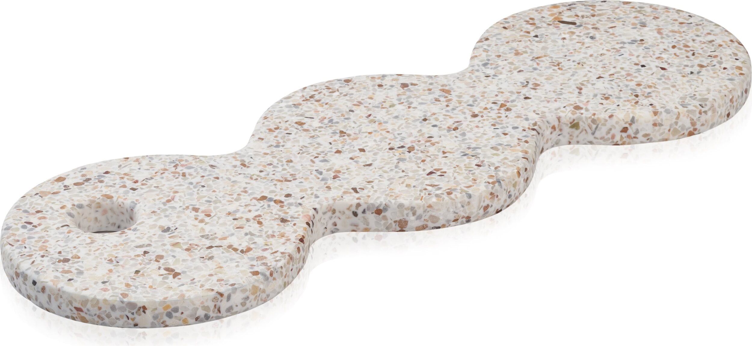 Humdakin Torino Terrazzo Dekoratives Tablett beige