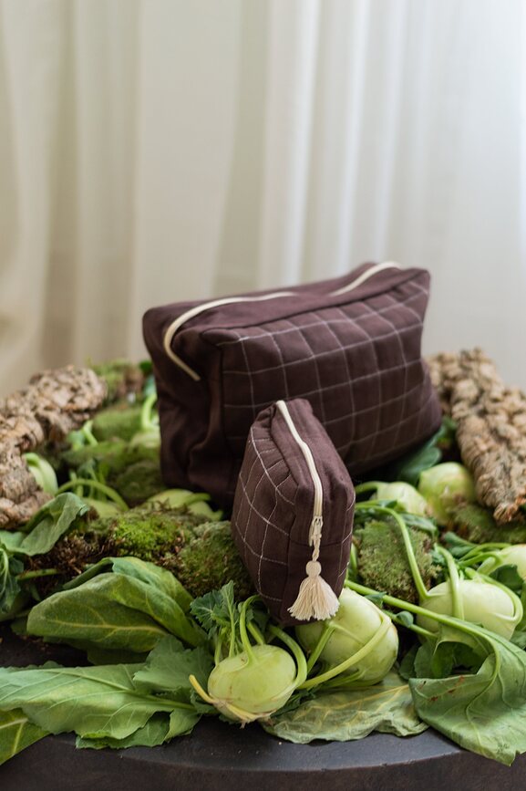 Humdakin Trousse De Toilette 13 x 18 cm, cacao