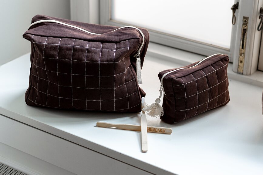 Humdakin Trousse De Toilette 13 x 18 cm, cacao