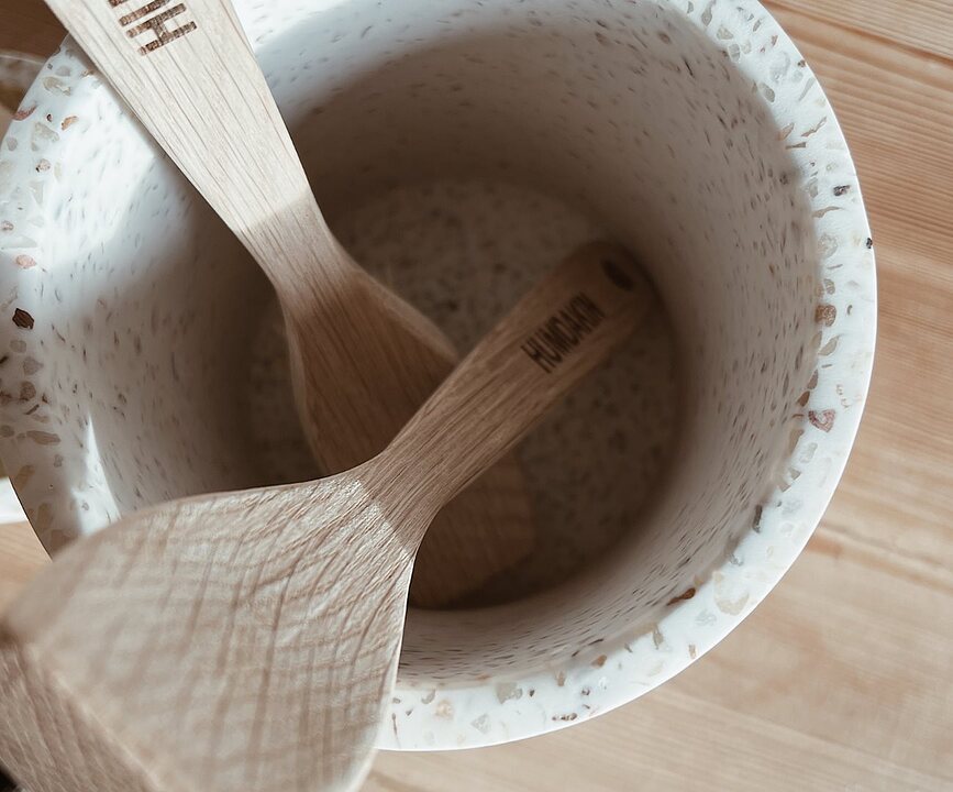 Humdakin Vase terrazzo, 14 cm, vert