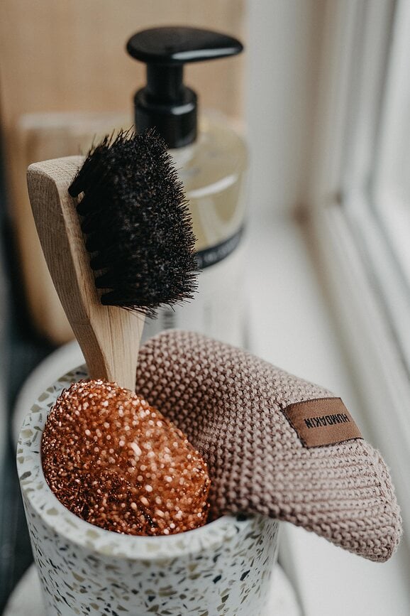 Humdakin Vaza Terrazzo 14 cm zelena