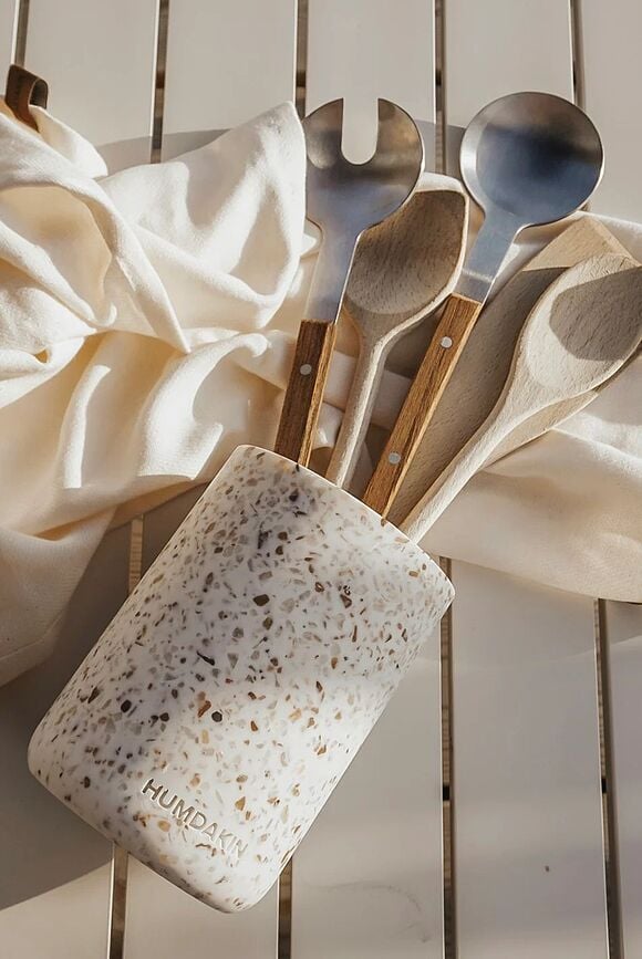 Humdakin Vaza Terrazzo 14 cm zelena