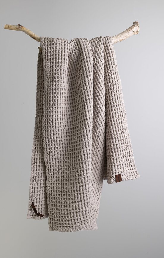 Humdakin Waffle Serviette de Bain 70 x 135 cm, vert clair