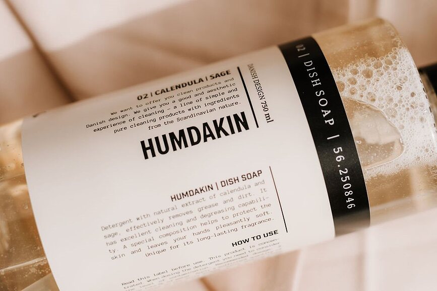 Humdakin Υγρό Πιάτων Καλέντουλα και Σάλβια, 750 ml