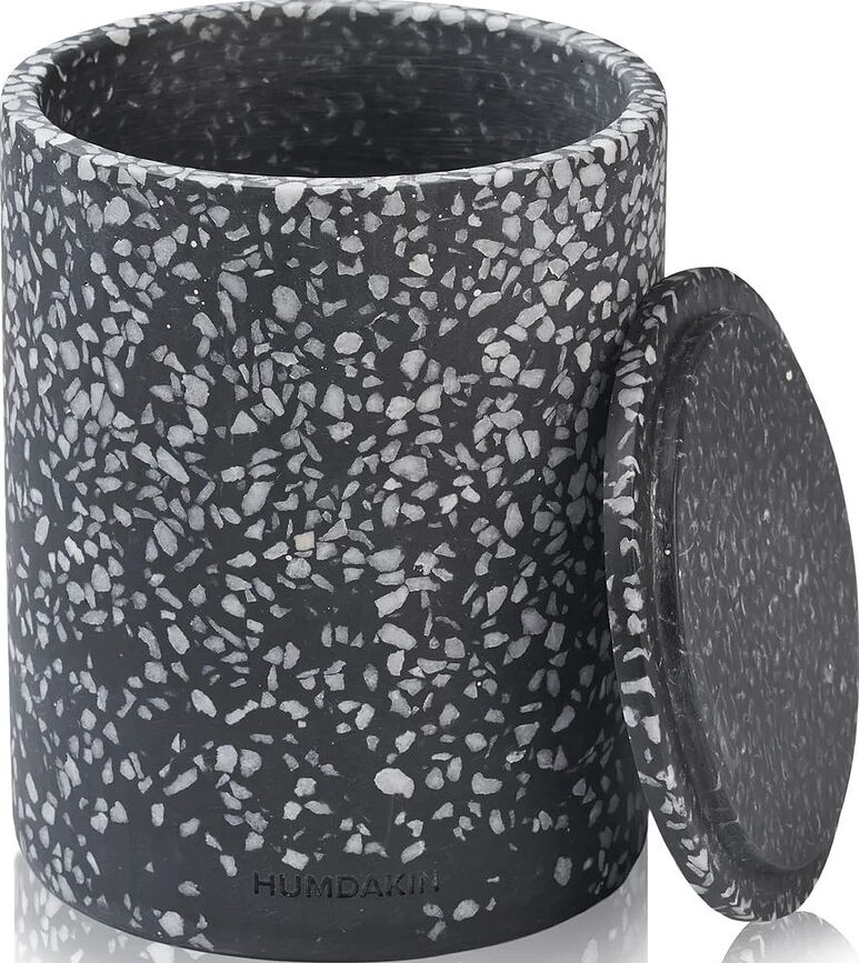 Контейнер для зберігання Humdakin Lucca Terrazzo чорний з кришкою